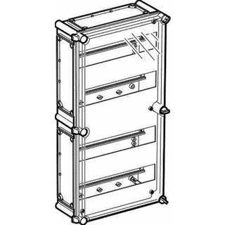 FIBOX DIN-skinnekasse JBJD-2 komplet