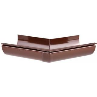 Plastmo udvendig gering, PVC, brun, 45° - nr. 12
