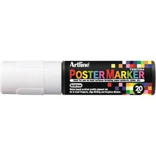 Artline Poster marker EPP-20 med 20mm rund spids hvid