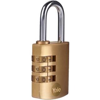 Yale hængelås m/kode 30mm, Messing 924936