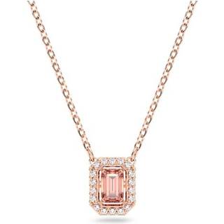 Una Halskette, Oktagon-Schliff, Rosa, Roségold-Legierungsschicht