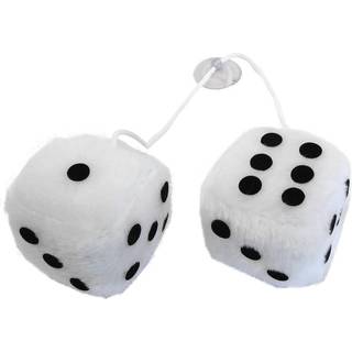 Terning 6x6 cm hvid