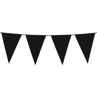Flagguirlande sort 10 m
