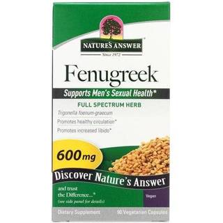 Fenugreek, 600 mg - 90 vegetabilske kapsler