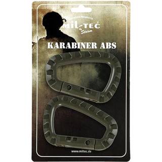 Karabinhager - ABS - 2 stk - Grøn