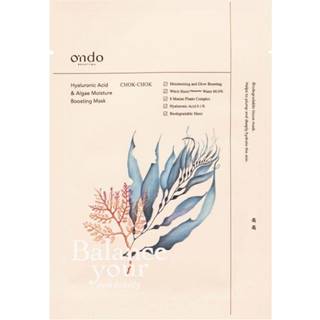 ONDO BEAUTY 36.5 Hudpleje Ansigtspleje Hyaluronic Acid & Algae Moisture Boosting Mask 25 ml (6.360,00 kr / 1 l) - 25 ml