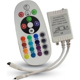 RGB controller med fjernbetjening - memory funktion, infrarød, 12V (72W), 24V (144W)