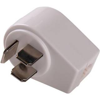 Telefon vægadaptor til RJ11/6P4C telefonkabler, hvid
