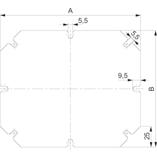 Schneider Montageplade isol. 341x291