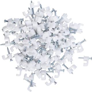 Ledningsclips flad 3-5mm tranparent 20-pak