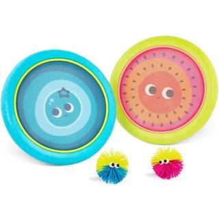 B. Toys- Paddle Ball Game - Hand Trampoline Set - Poppin Paddles - 2 Bouncy Discs & 2 Balls - Catch & Toss Sports Games for Kids - 3 Years