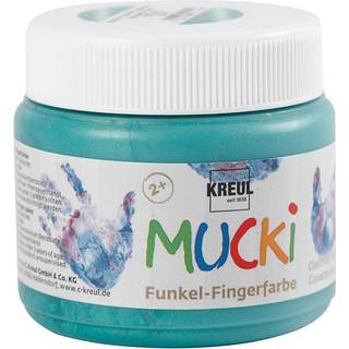 Mucki Fingermaling Metal Grøn 150ml - Kreativ Leg