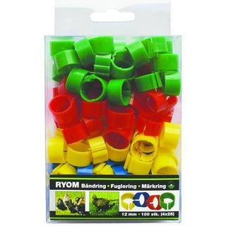Båndringe plast ass. 12mm 100 stk