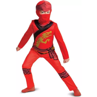 LEGO Ninjago Kai Kostume med Maske, 4-6 år