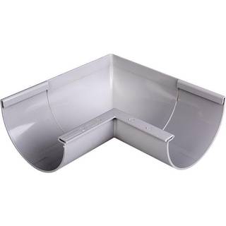 Plastmo indvendig gering, PVC, grå, 45° - nr. 11