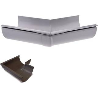 Plastmo udvendig gering, PVC, grafit, 45° - nr. 12