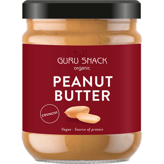 Guru Snack Peanutbutter Crunchy Økologisk - 500 g