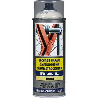 Spraymaling RAL 9002 Høj Glans GråHvid Motip 07046 400ML