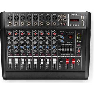 AM8A 8-kanals mixer med forstærker DSP/BT/SD/USB/MP3 TILBUD NU