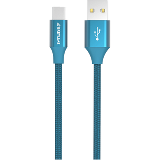GreyLime flettet USB-A til USB-C-kabel - Beige 2 meter