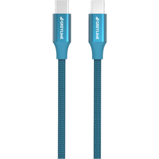 GreyLime Flettet USB-C til USB-C 60W Kabel Grøn 2 m