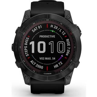 Garmin Fenix 7X Sapphire Solar 010-02541-11 - Herre - 51 mm - Smartwatch - Quartz m. Oplader - Safirglas