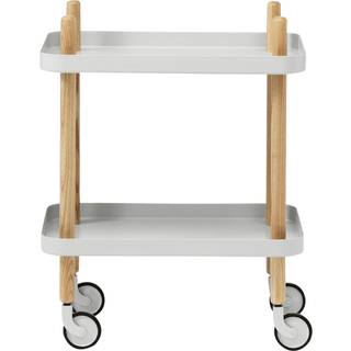 Normann Copenhagen - Block Table White - Små borde og sideborde - Simon Legald - Hvid - Metal/Træ