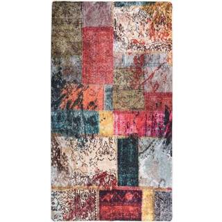 Gulvtæppe Skridsikkert Og Vaskbart Patchworkdesign Patchwork - 190 x 300 cm