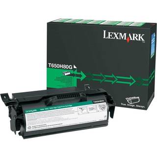 Lexmark T650H80G / High Capacity Black Toner - Lasertoner Sort