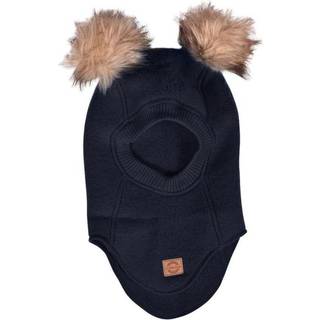 Mikk-Line - Uld Fleece Elefanthue - Blue Nights - 62/68