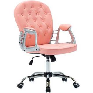 Kontorstol Med Hjul Kunstlæder - Sort