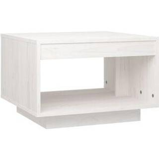 sofabord 50x50x33,5 cm massivt fyrretræ gyldenbrun