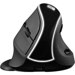 Sandberg Wireless Vertical Mouse Pro - Vertical mouse - Optisk - 6 knapper - Sort