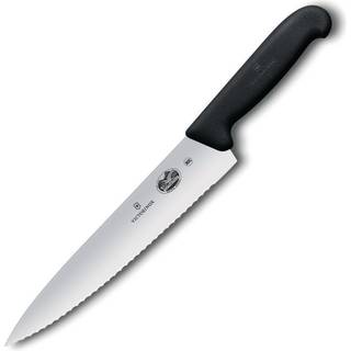 Victorinox Fibrox Kokkekniv m/ bølgeskær 25 cm