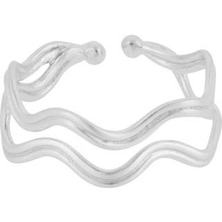 Pernille Corydon Double wave ring - Sølv