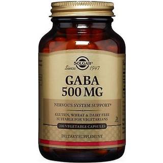Solgar - GABA 500 mg, 100 kapsler