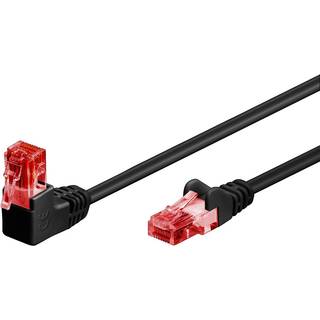 Goobay Vinklet netværkskabel Cat6 - 3m (UTP) Sort
