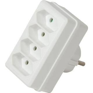 LogiLink Grenuttag med 4st Euro-uttag V