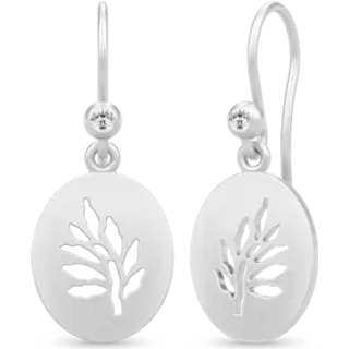 Tree of Life Signet Earrings Clear