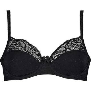 Hunkemöller Ikke-formstøbt bøjle-bh Sophie sort - 80B