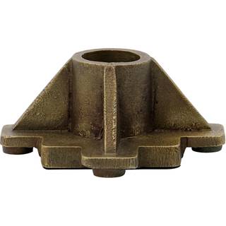 House Doctor Castle Lysestage Antik 9x9 Cm - Lysestager Aluminium Messing - 205341800