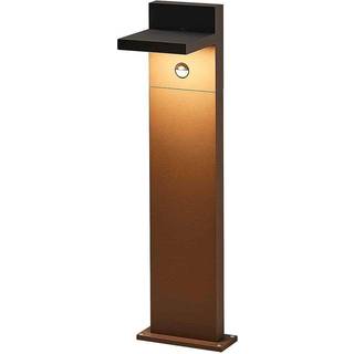 Lucande LED pullert Silvan, 65 cm, sensor, antracit