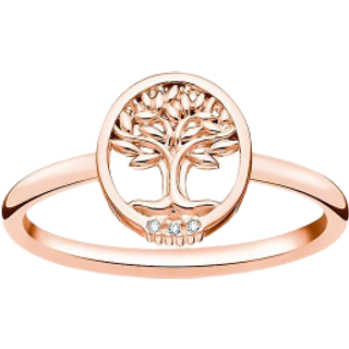 Thomas Sabo TR2375-416-14 Damenring Lebensbaum mit Steinen Roségoldfarben