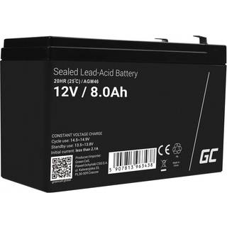 Green Cell AGM46 genopladeligt batteri Blybatterier (VRLA) 8000 mAh 12 V