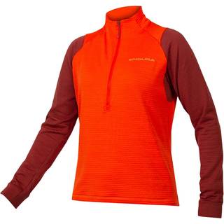 Endura Women's Singletrack Fleece Fleecesweatere Damer størrelse L farve rød