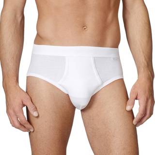 Calida Cotton 1 Herr Midi Gylf 23112 - White - X-Large