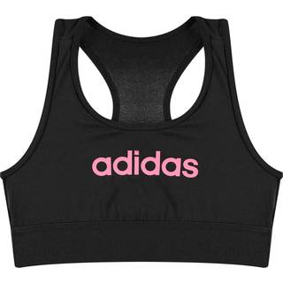 adidas Sports Single Jersey Fitted bh-top - black / pink - 116