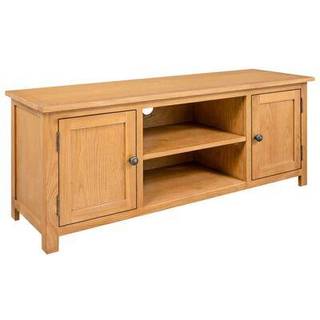 Tv-Skab 110X35X44 Cm Massivt Egetræ