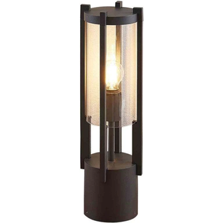 Lucande Brienne sokkellampe, 50 cm, antracit, metal