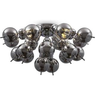Maytoni Bolla loftlampe, glas, messing/rav